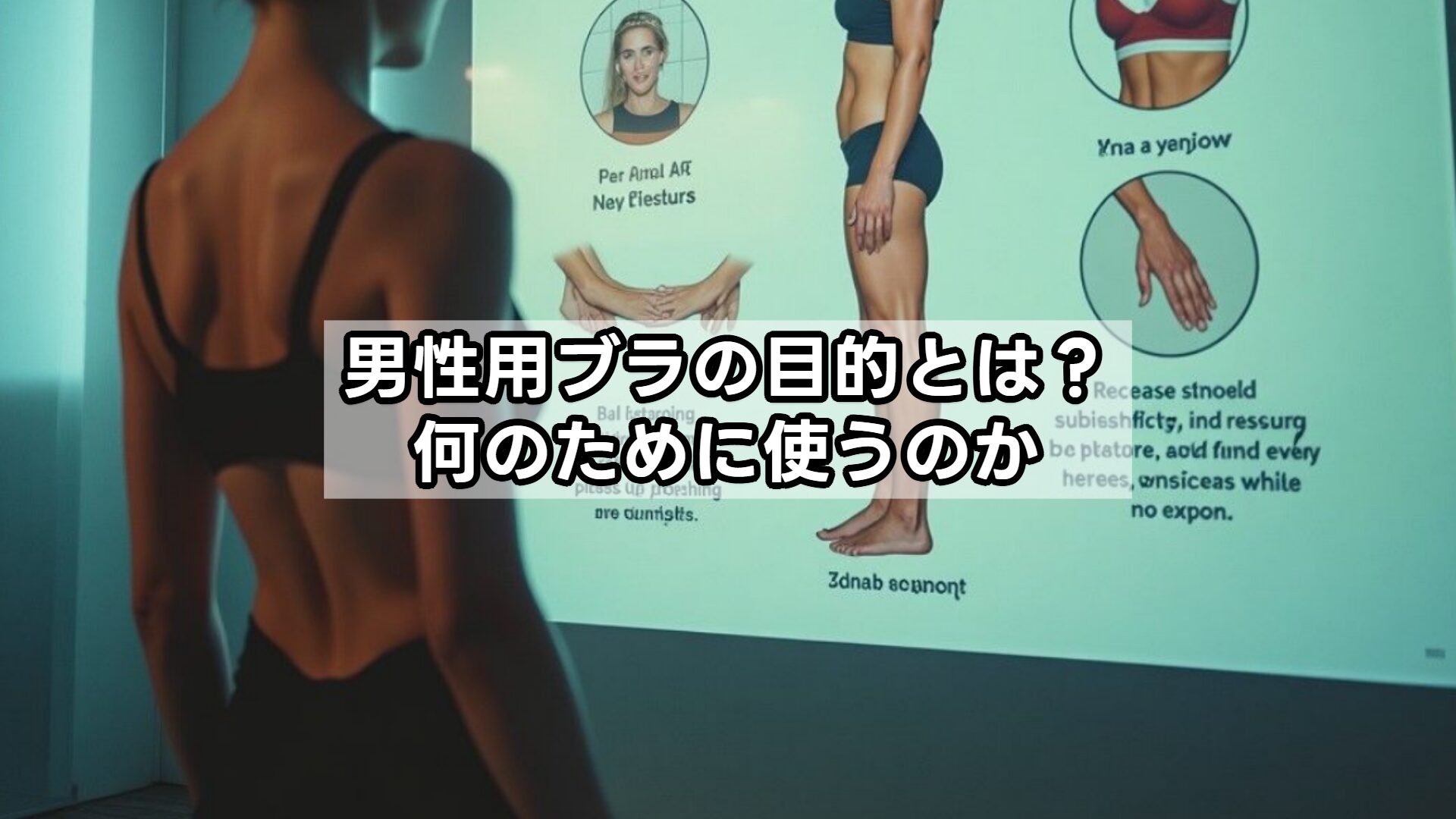 男性用ブラの目的とは？何のために使うのか