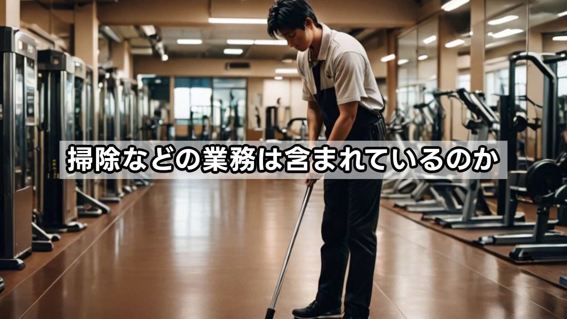 掃除などの業務は含まれているのか