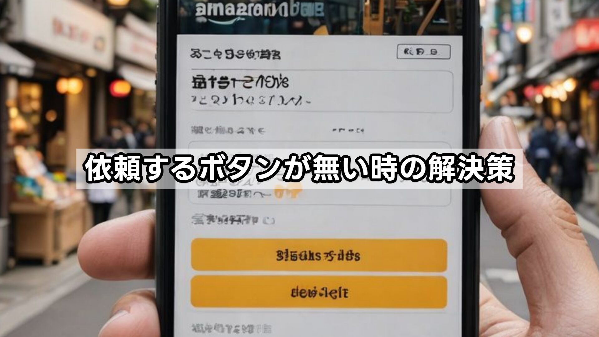 依頼するボタンが無い時の解決策