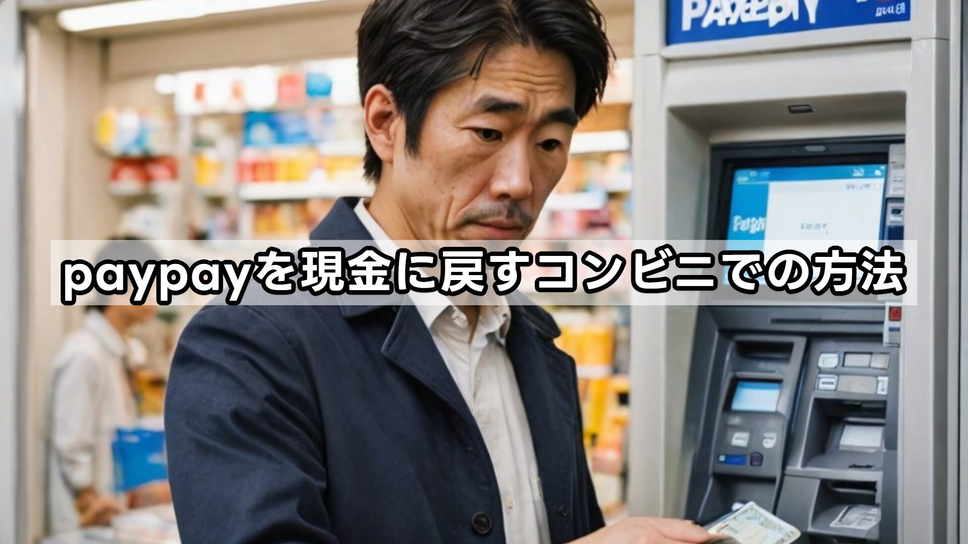 paypayを現金に戻すコンビニでの方法