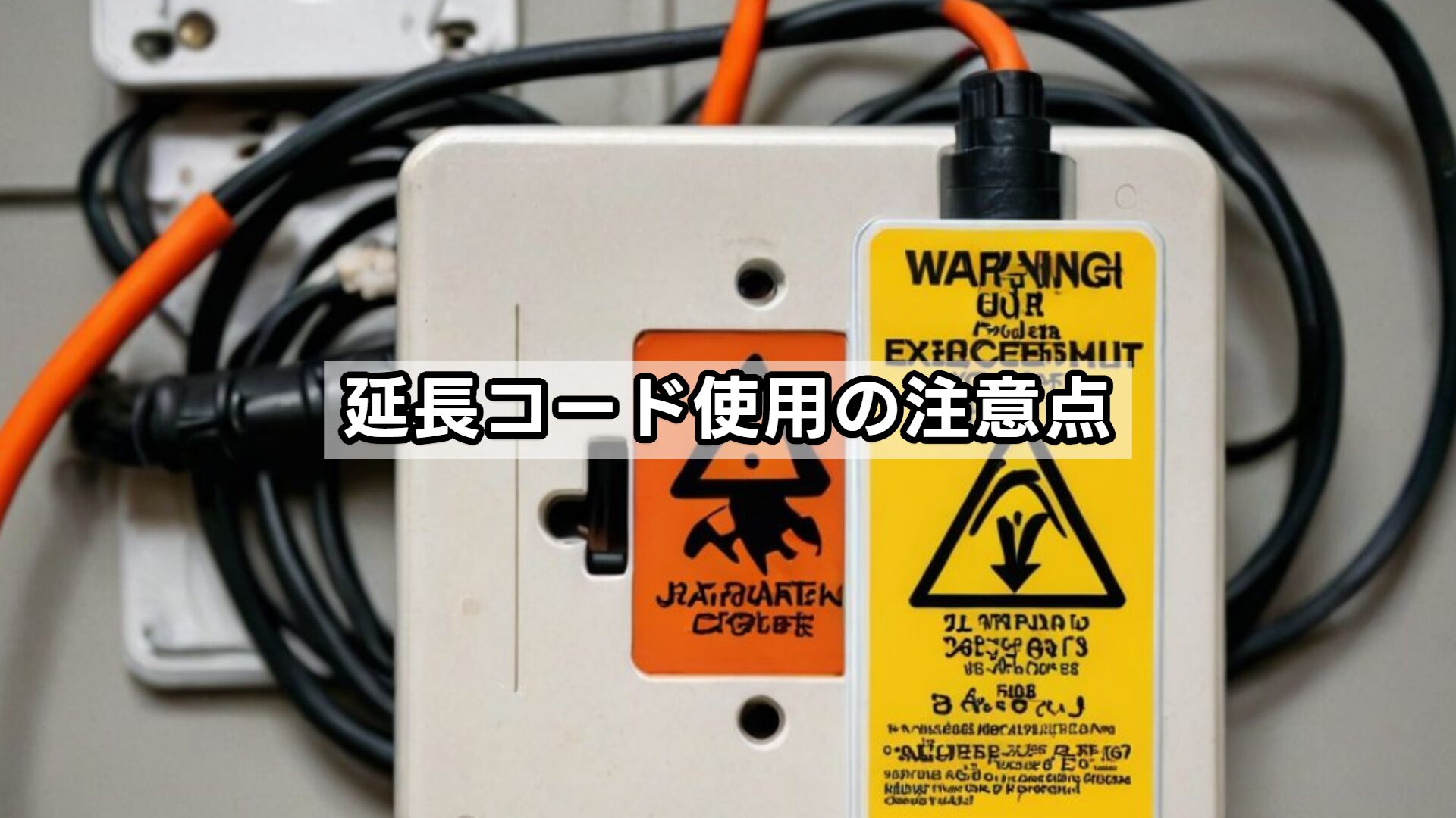 延長コード使用の注意点