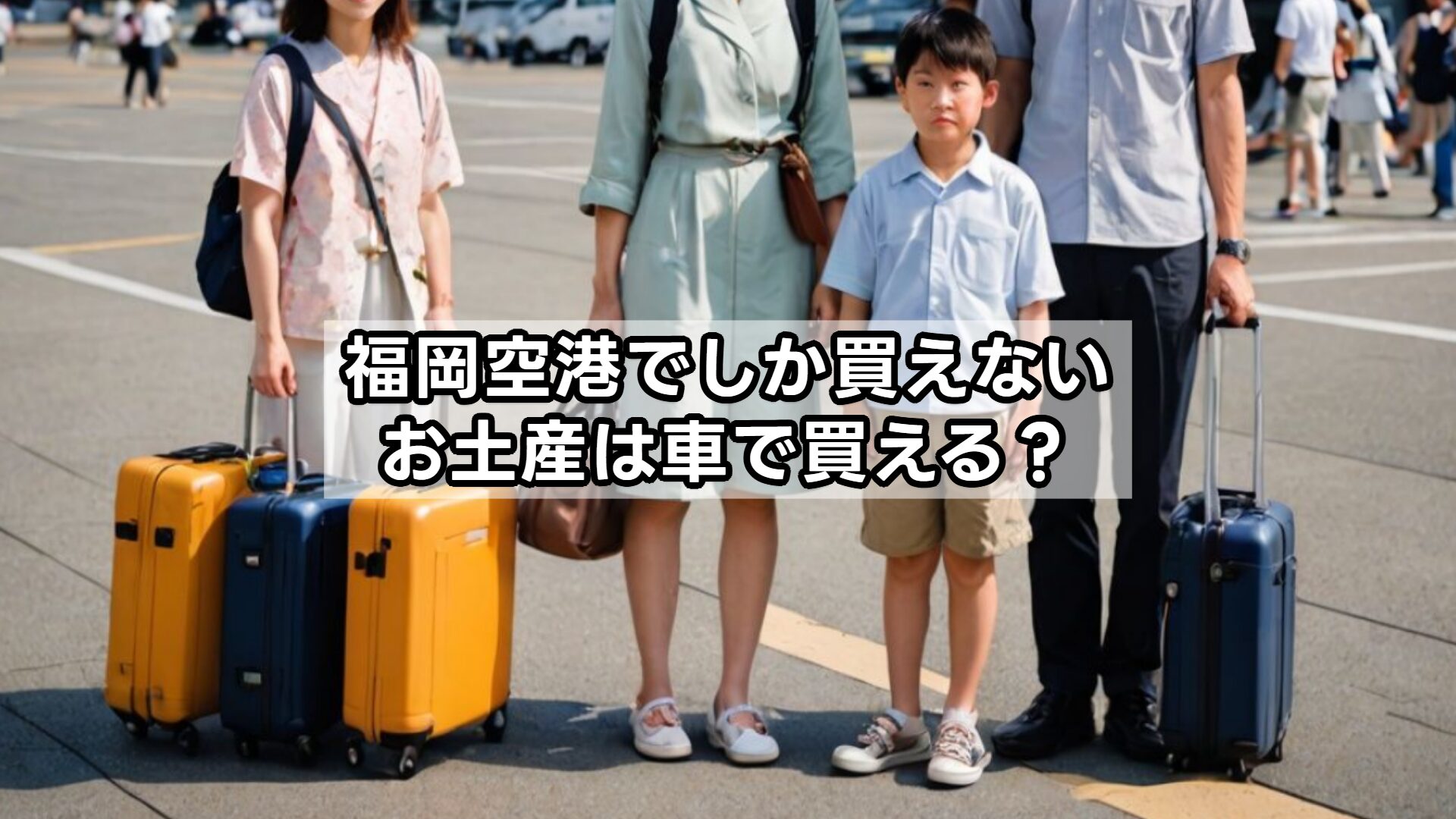福岡空港でしか買えないお土産は車で買える?
