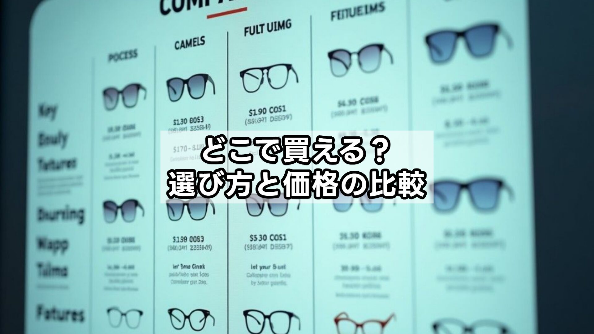 どこで買える？選び方と価格の比較