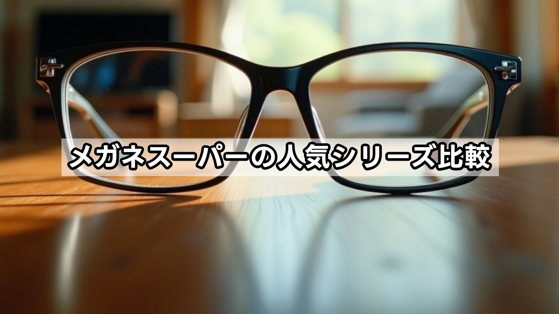 メガネスーパーの人気シリーズ比較