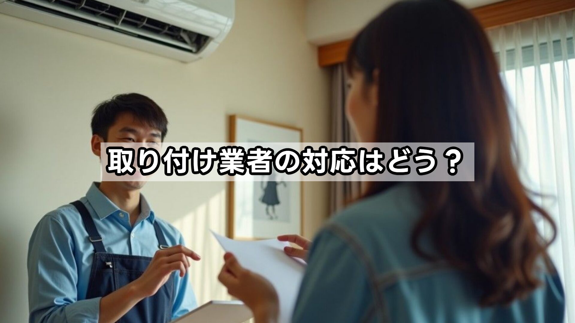 取り付け業者の対応はどう？