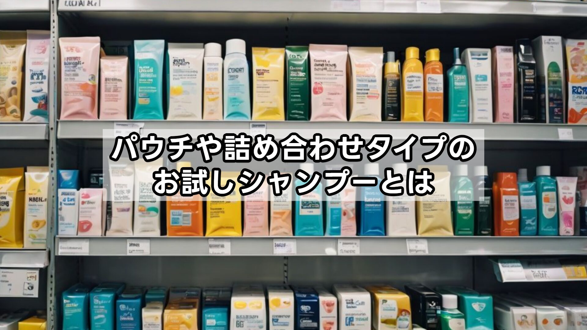 パウチや詰め合わせタイプのお試しシャンプーとは