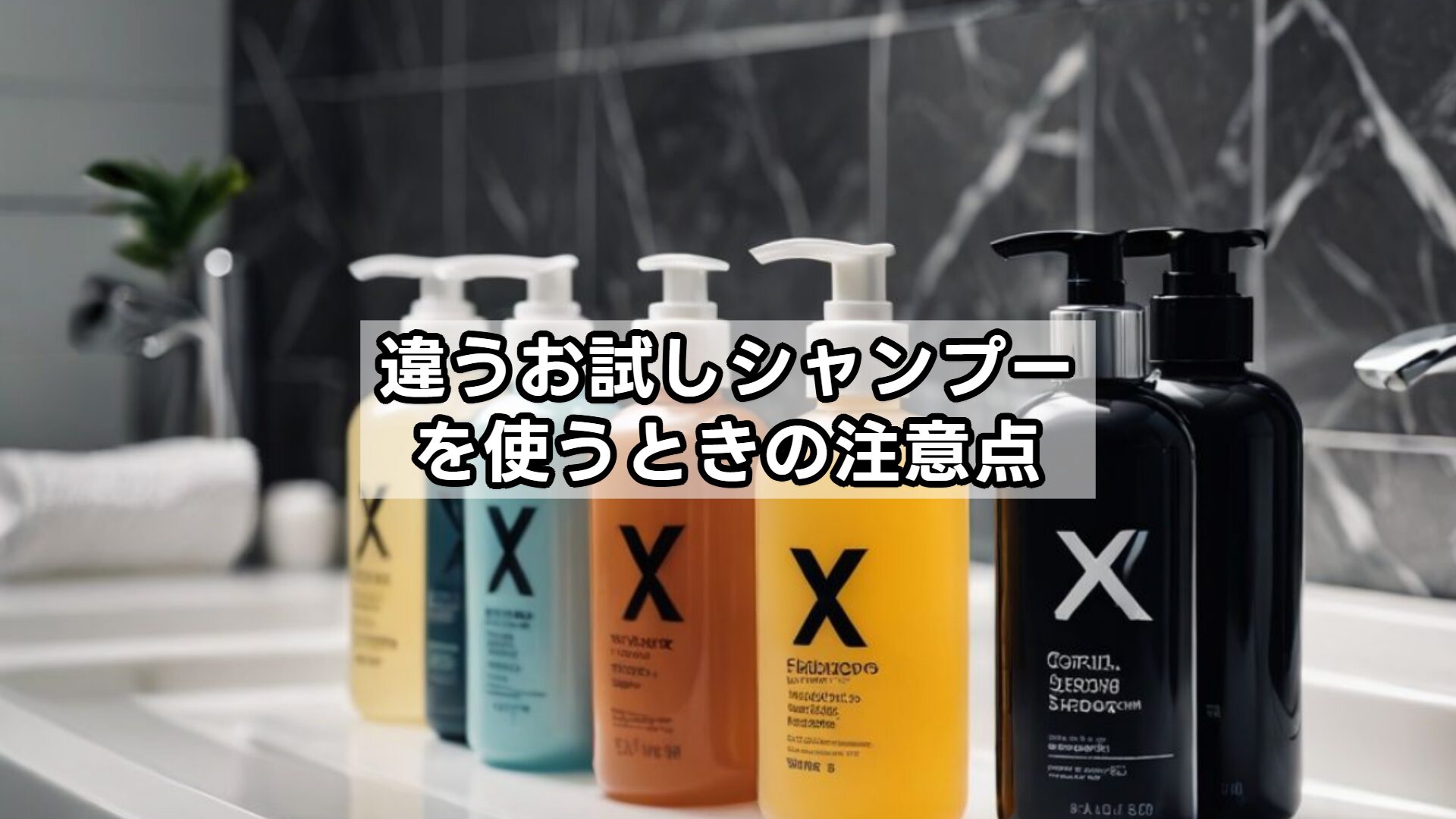 違うお試しシャンプーを使うときの注意点