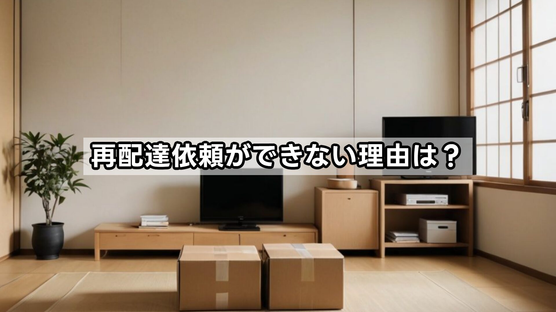 再配達依頼ができない理由は？