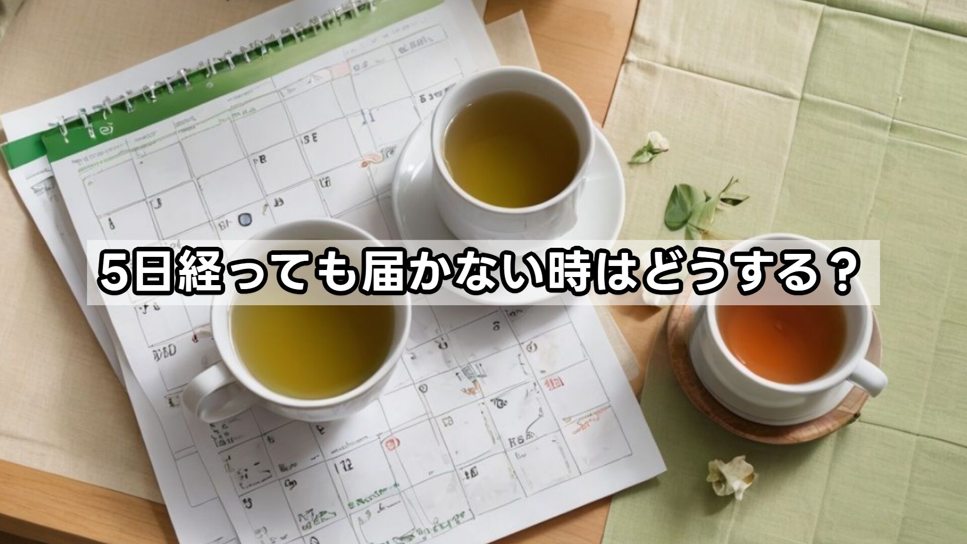 5日経っても届かない時はどうする？