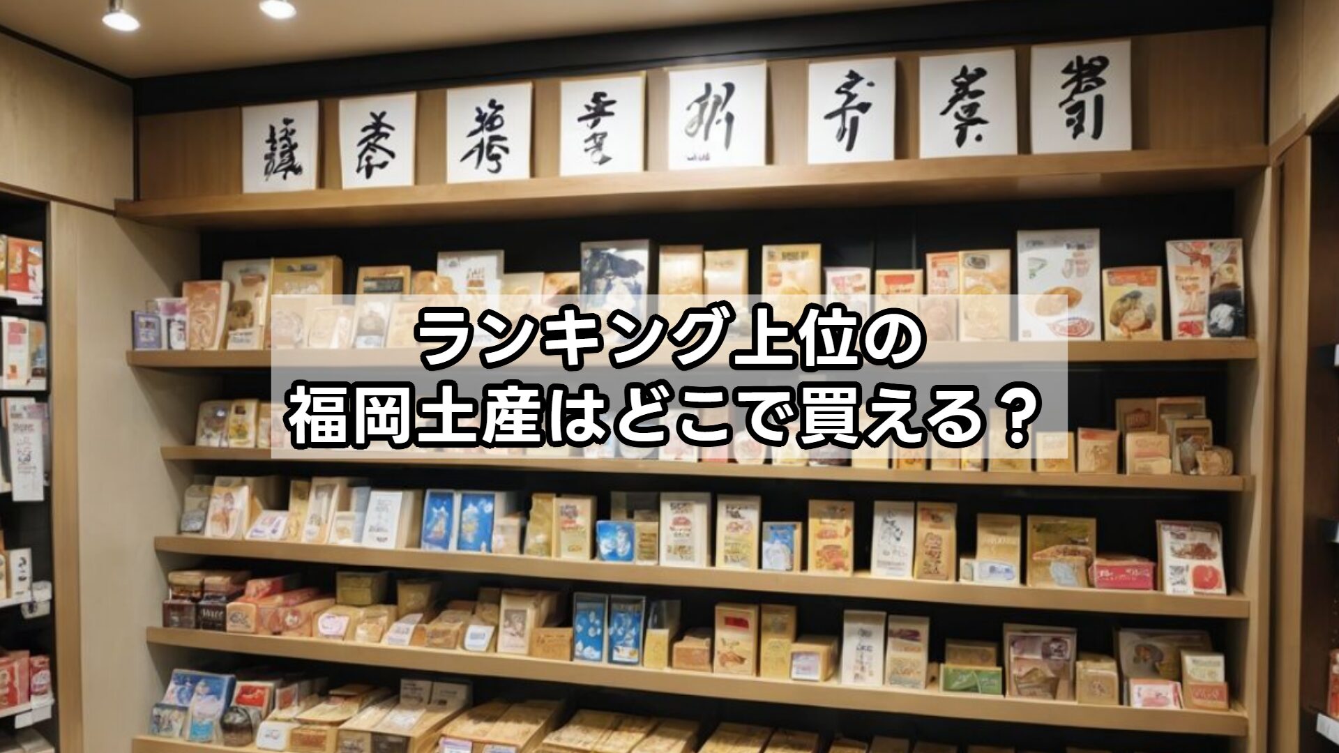 ランキング上位の福岡土産はどこで買える?