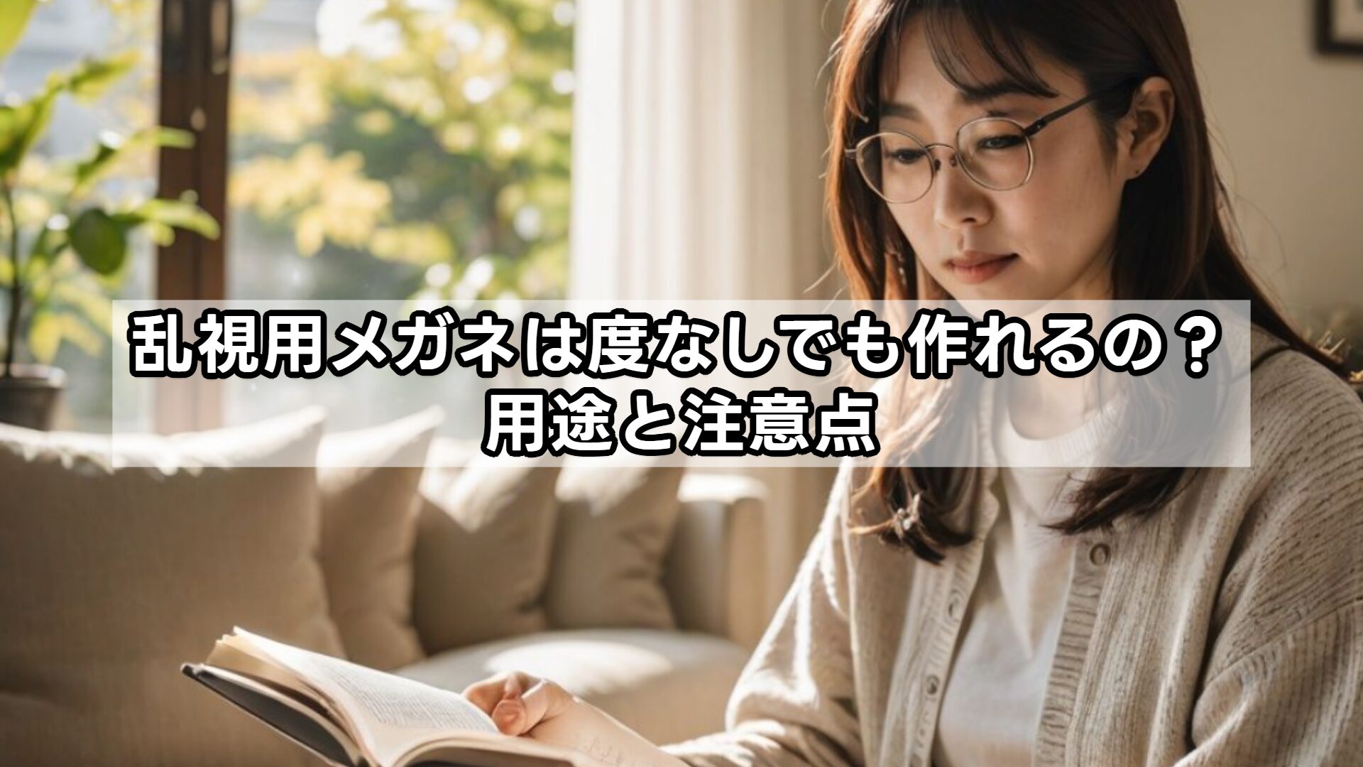 乱視用メガネは度なしでも作れるの?用途と注意点