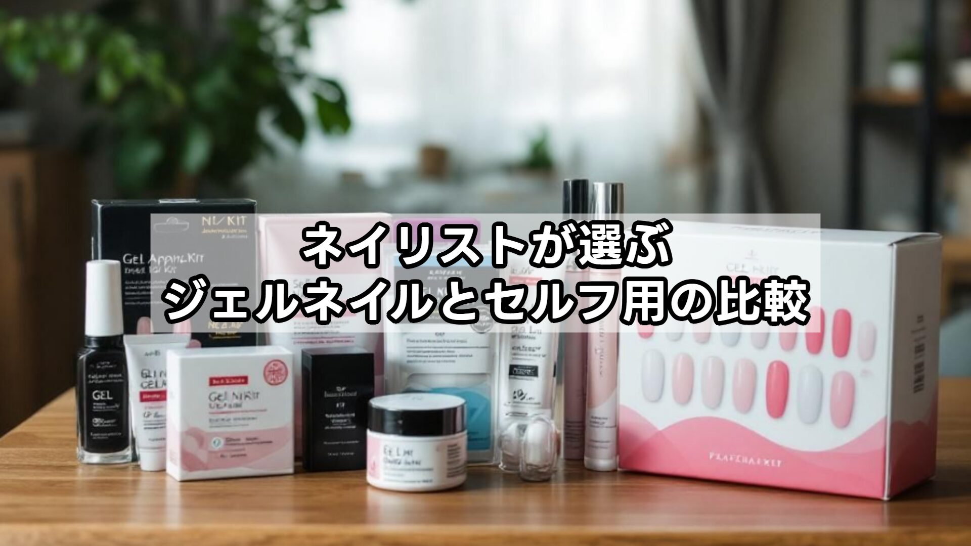 ネイリストが選ぶジェルネイルとセルフ用の比較