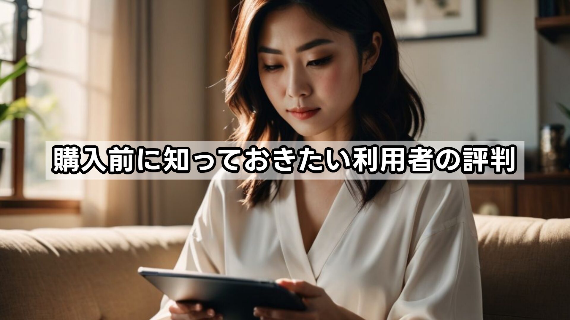 購入前に知っておきたい利用者の評判