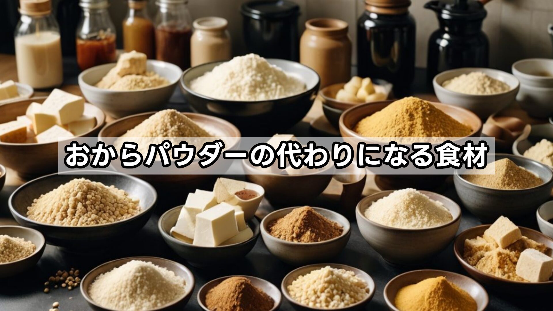 おからパウダーの代わりになる食材