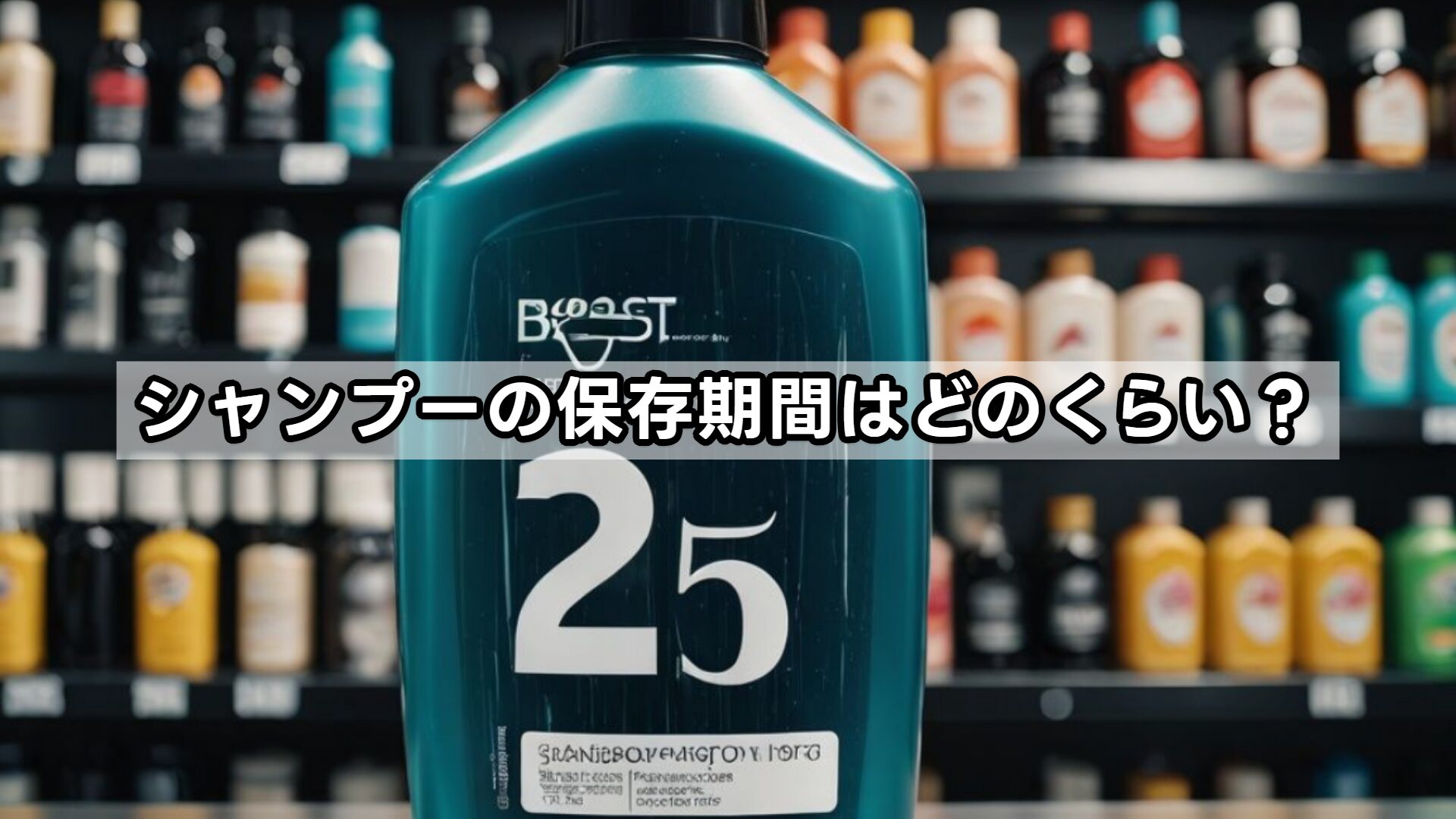 シャンプーの保存期間はどのくらい？