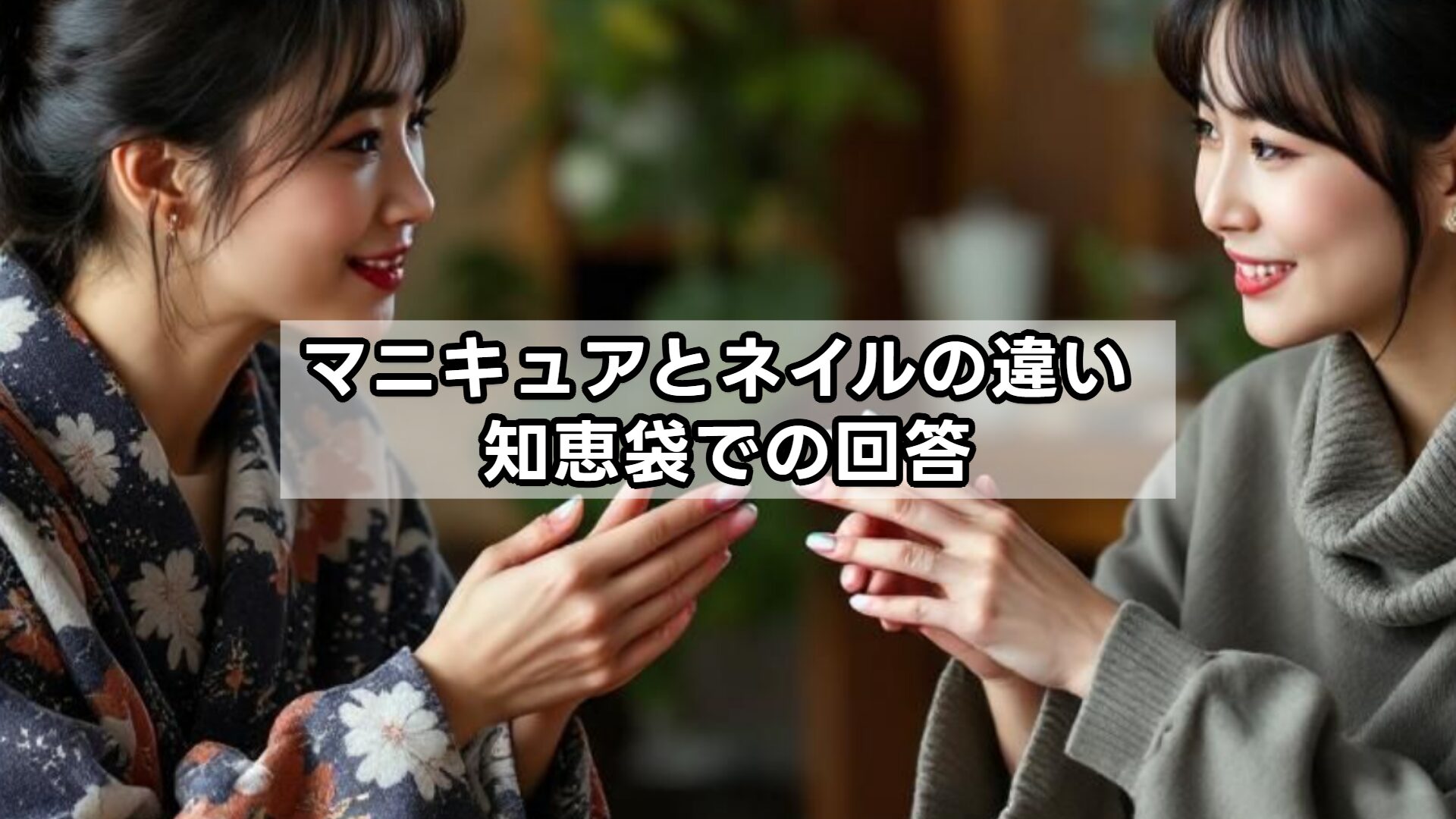 マニキュアとネイルの違い 知恵袋での回答