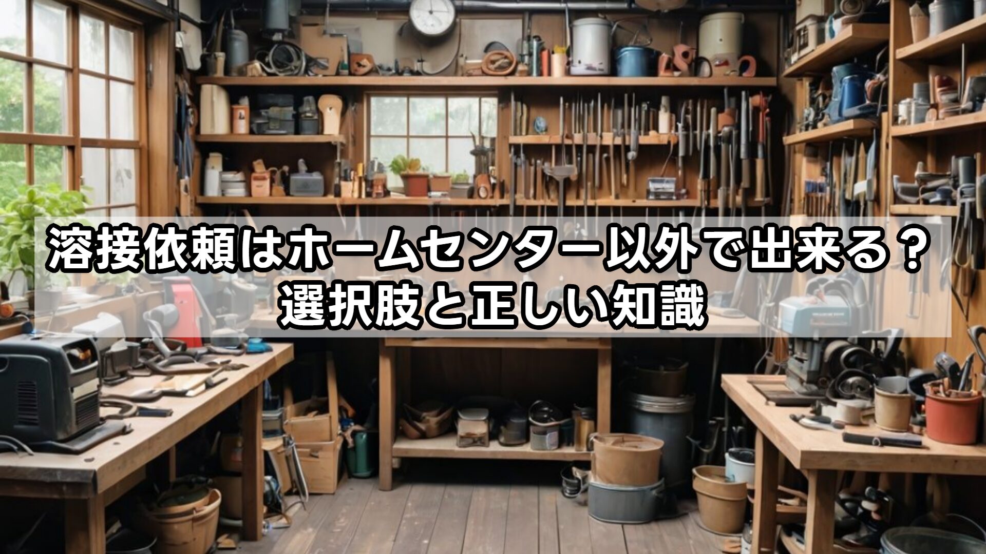 溶接依頼はホームセンター以外で出来る？選択肢と正しい知識
