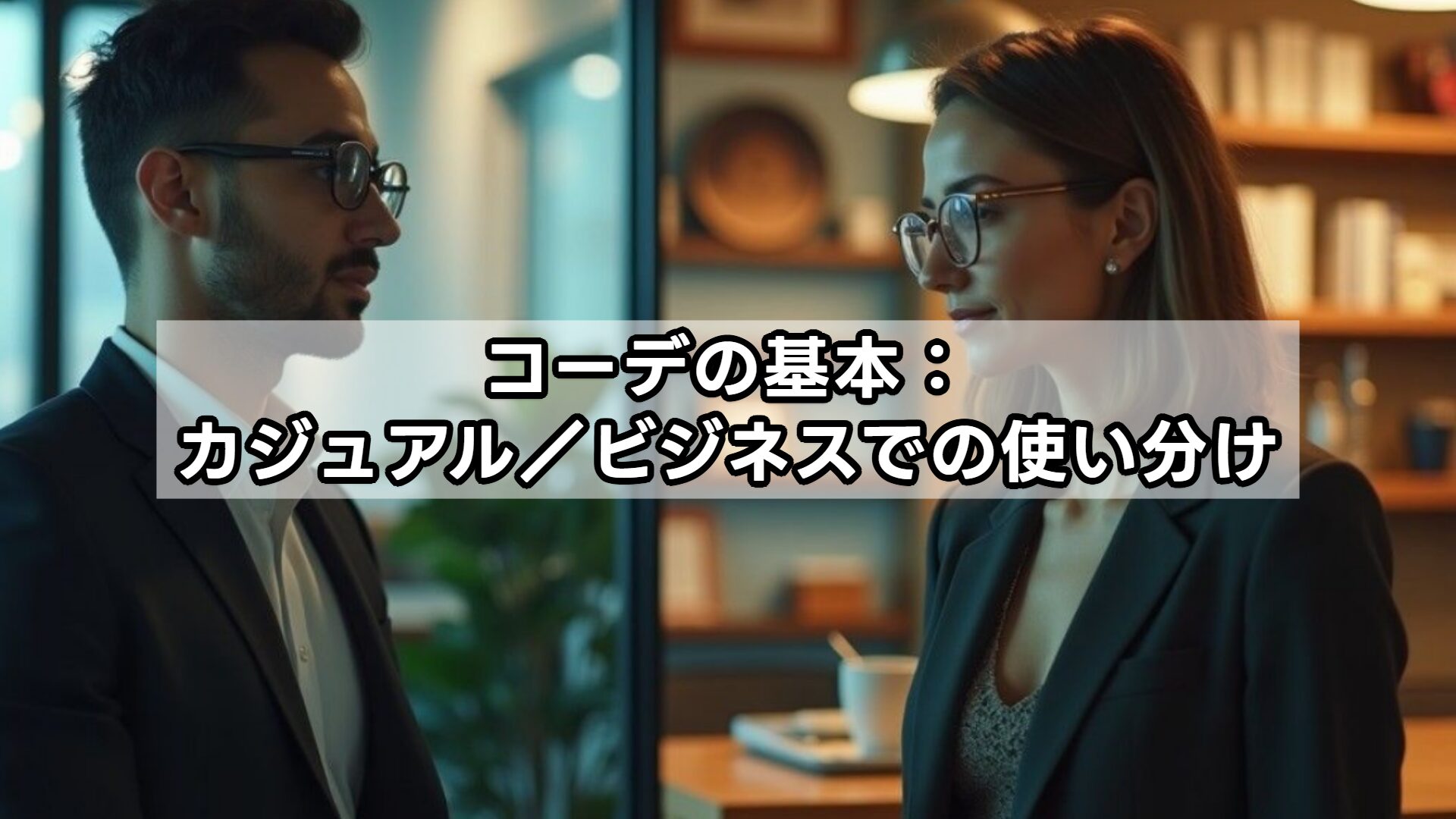 コーデの基本：カジュアル／ビジネスでの使い分け
