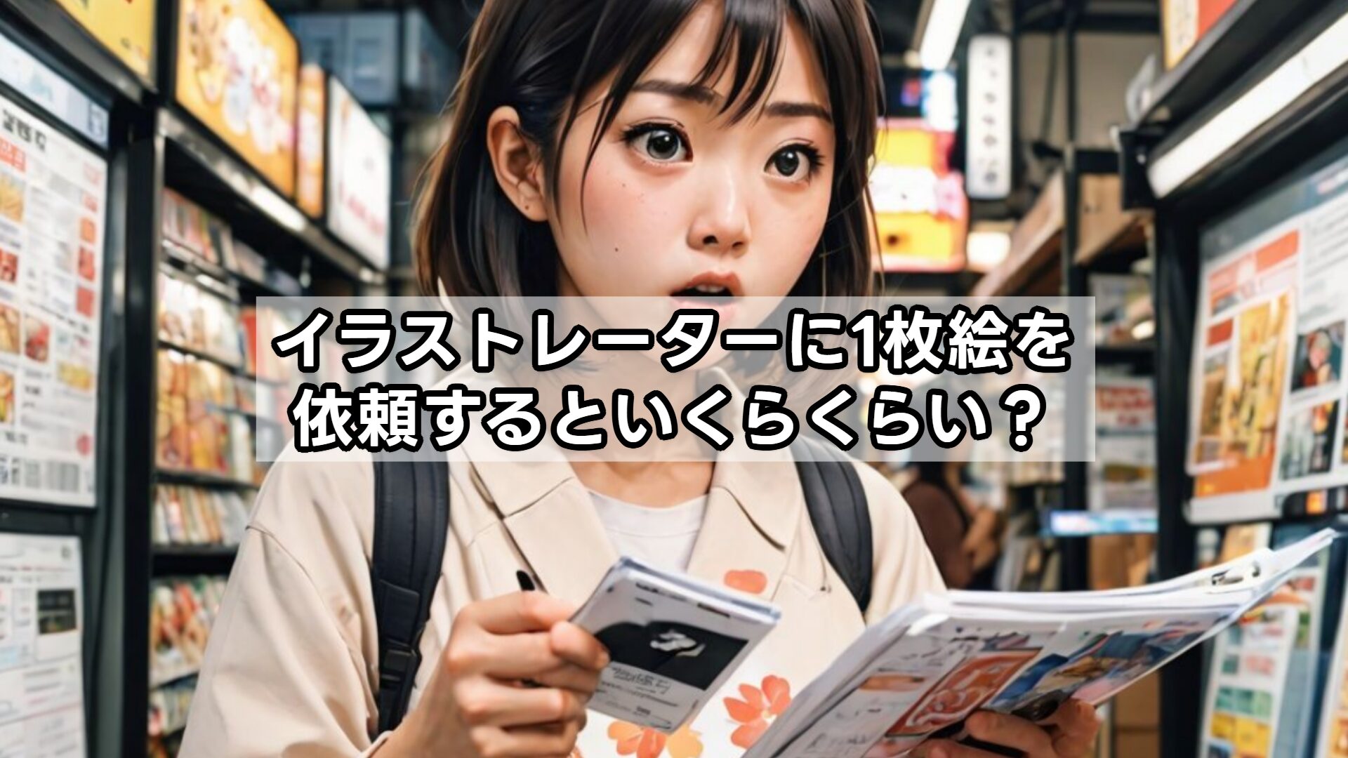イラストレーターに1枚絵を依頼するといくらくらい？