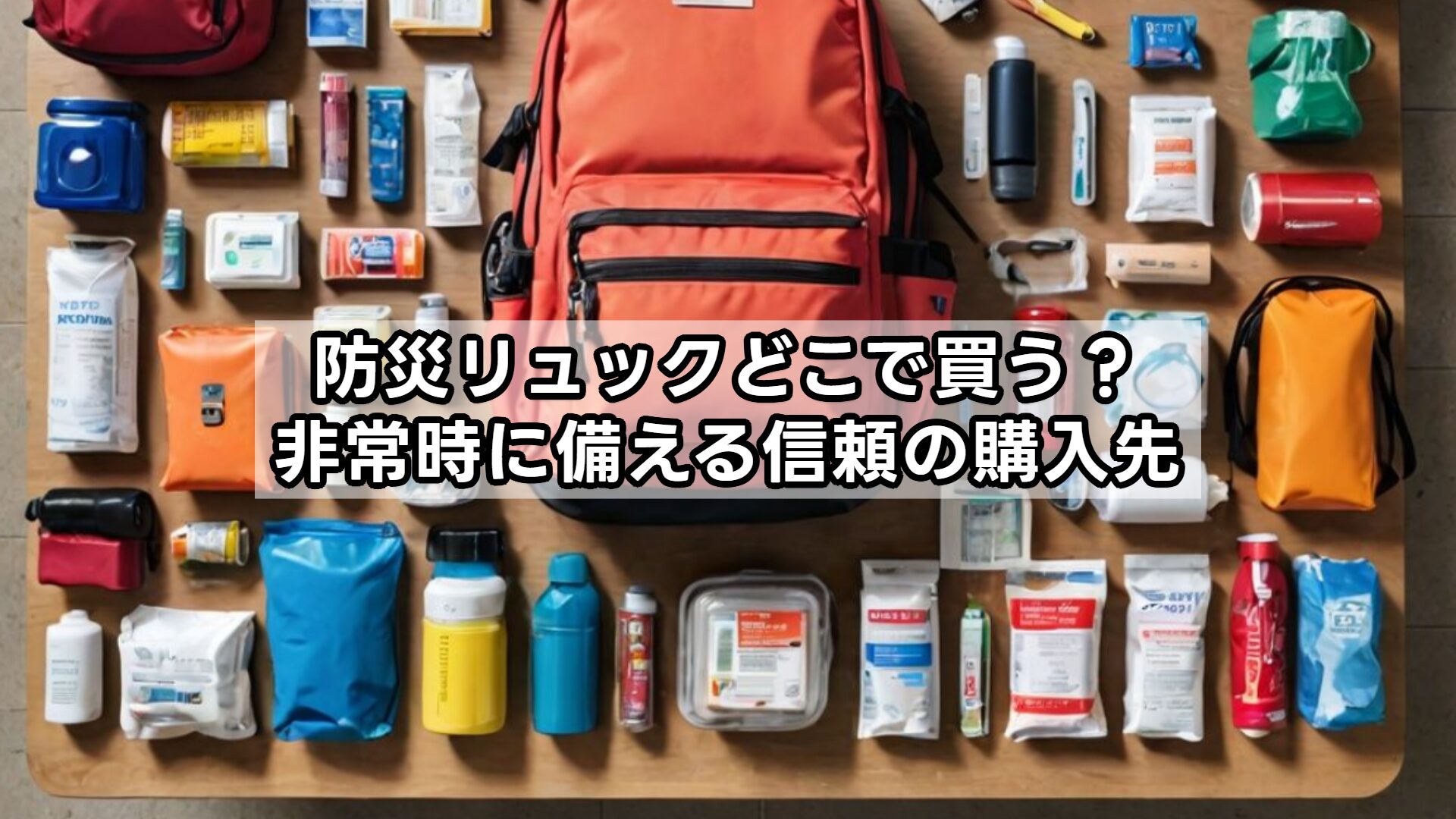 防災リュックどこで買う？非常時に備える信頼の購入先