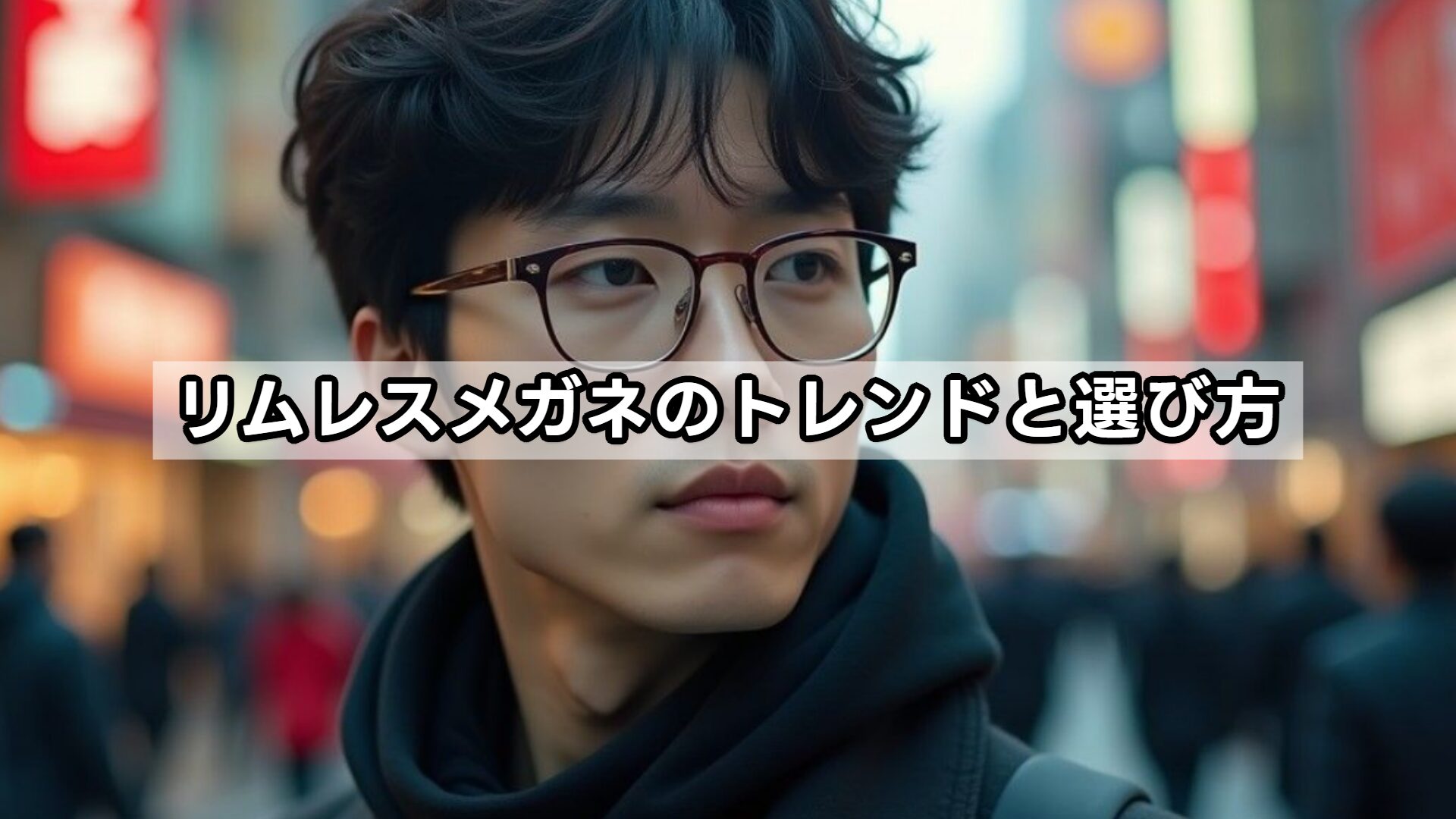 リムレスメガネのトレンドと選び方