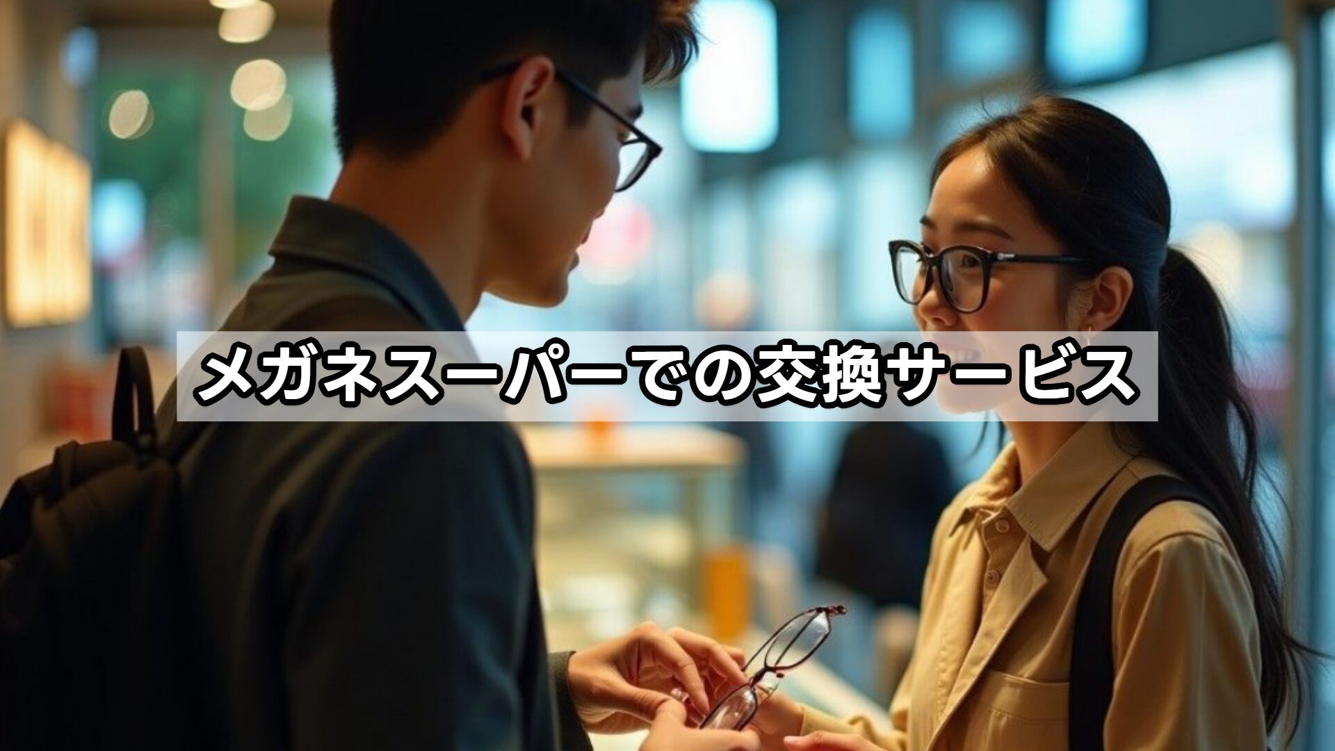 メガネスーパーでの交換サービス