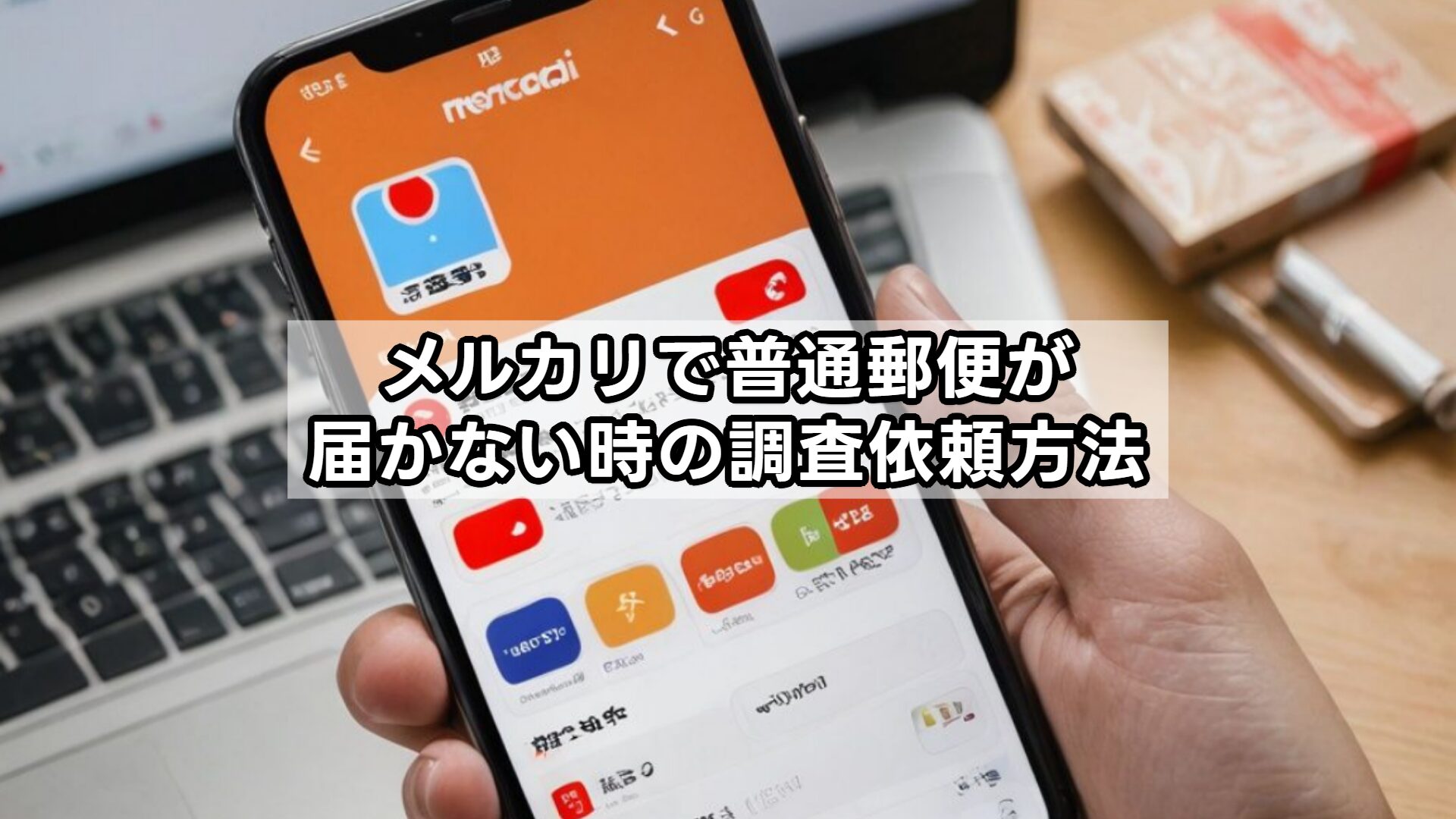 メルカリで普通郵便が届かない時の調査依頼方法