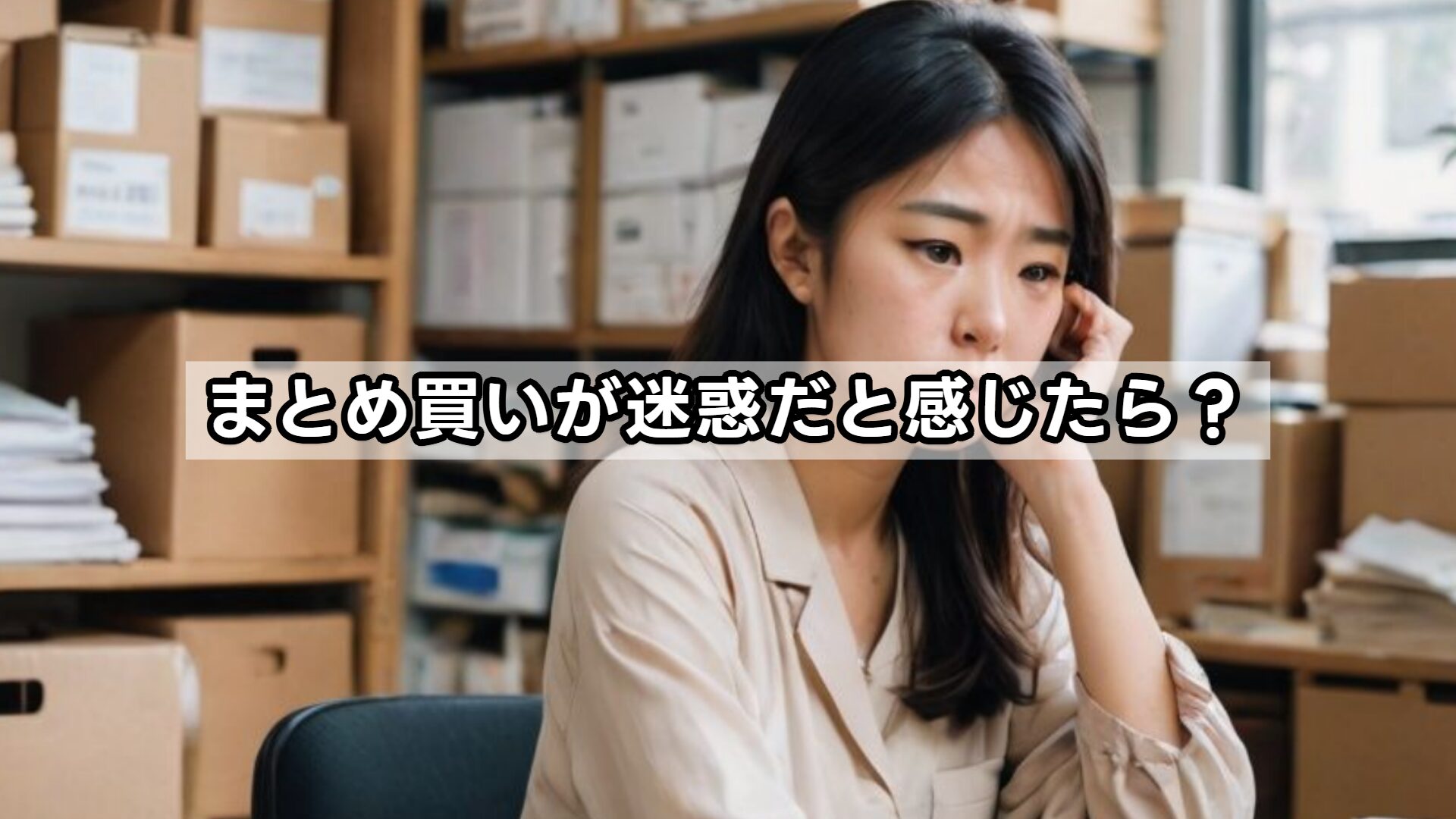 まとめ買いが迷惑だと感じたら?