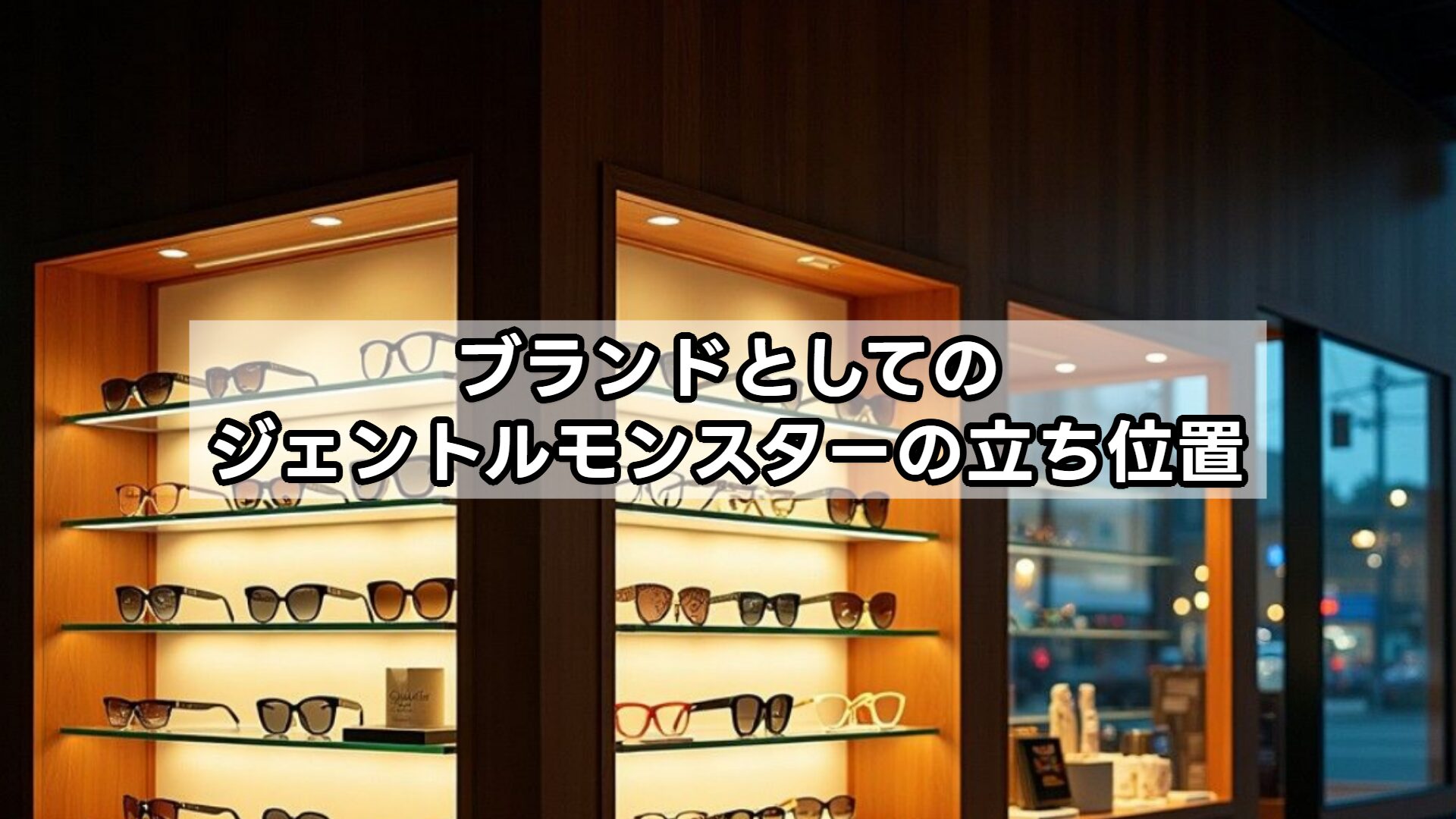 ブランドとしてのジェントルモンスターの立ち位置