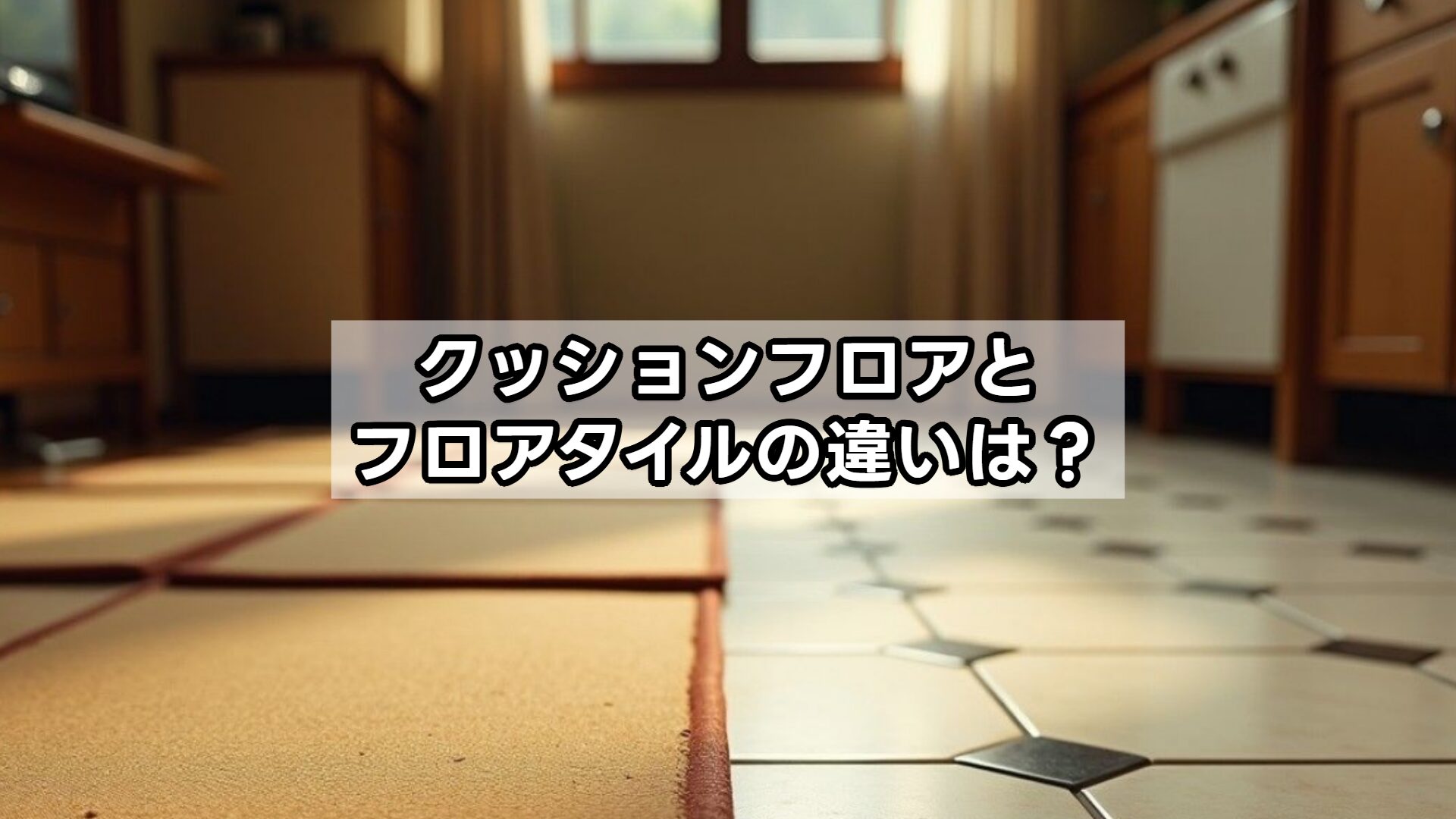 クッションフロアとフロアタイルの違いは？