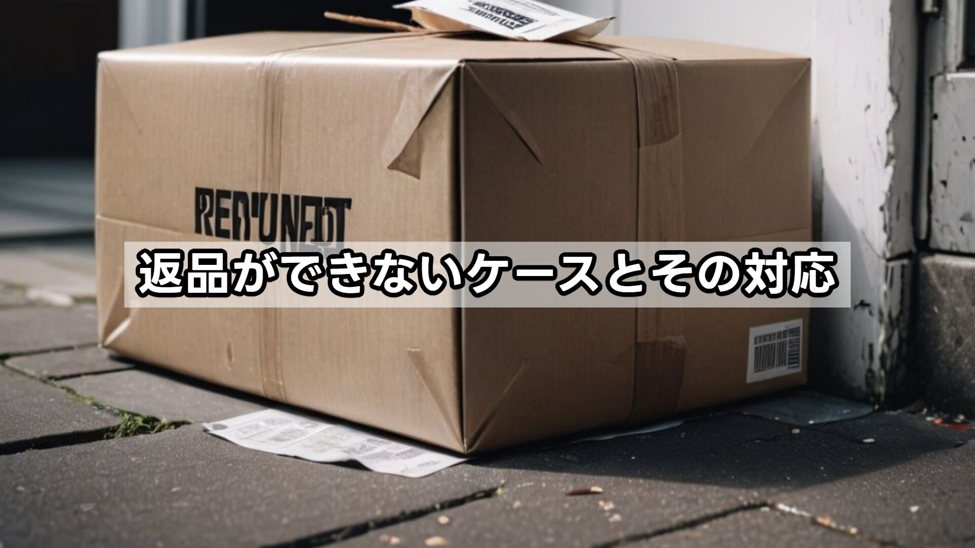 返品ができないケースとその対応