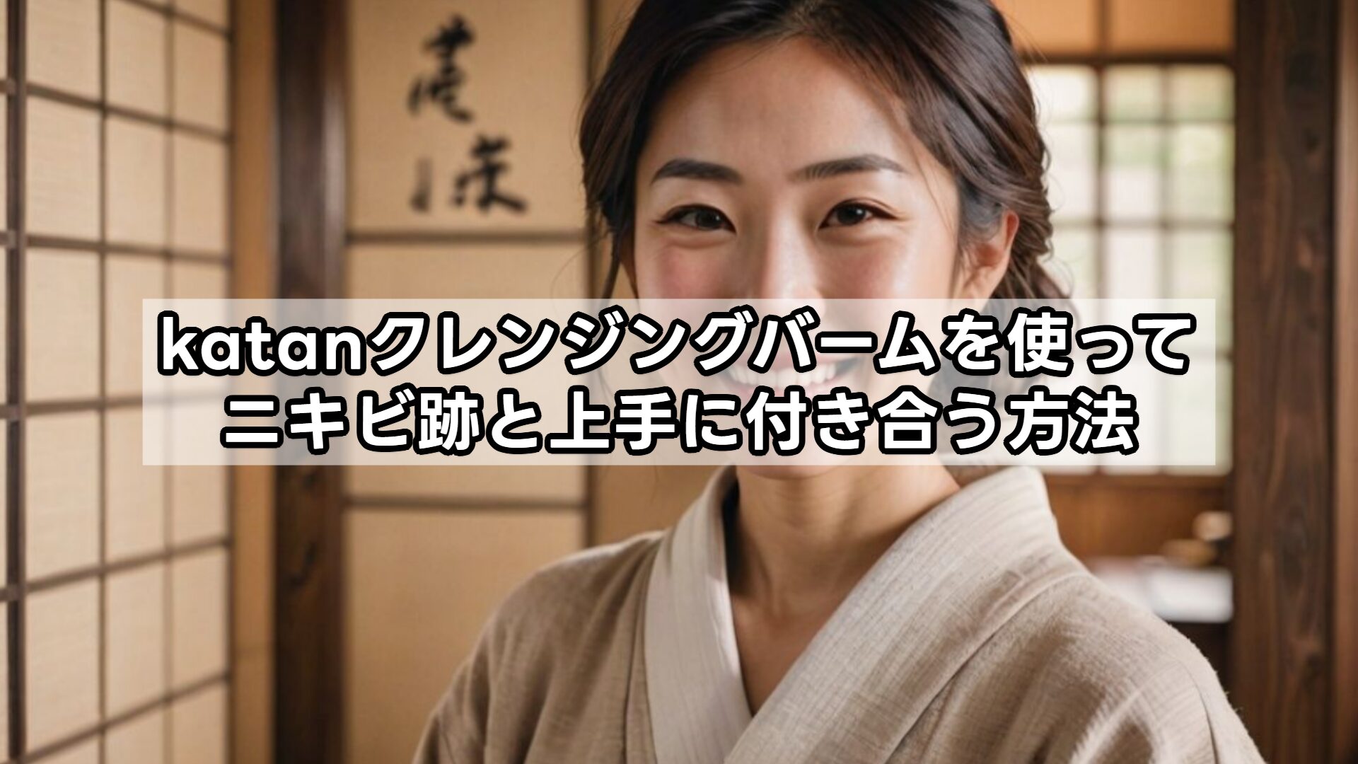katanクレンジングバームを使ってニキビ跡と上手に付き合う方法