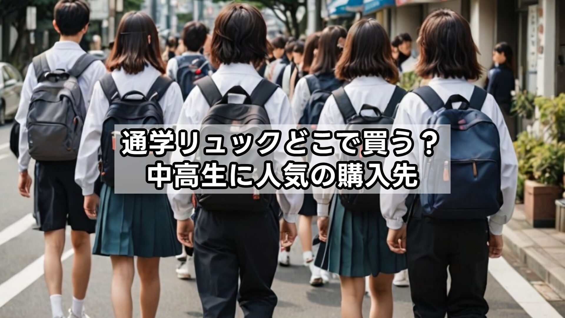 通学リュックどこで買う？中高生に人気の購入先