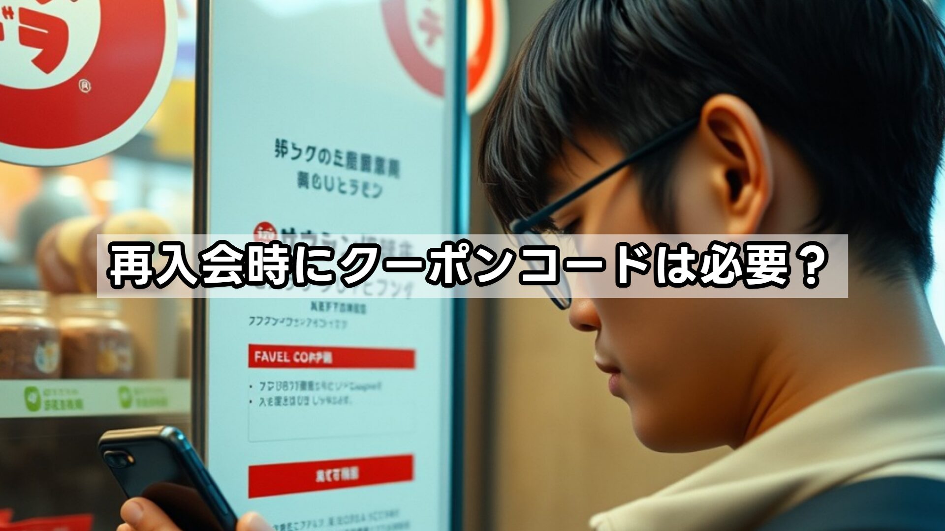 再入会時にクーポンコードは必要？
