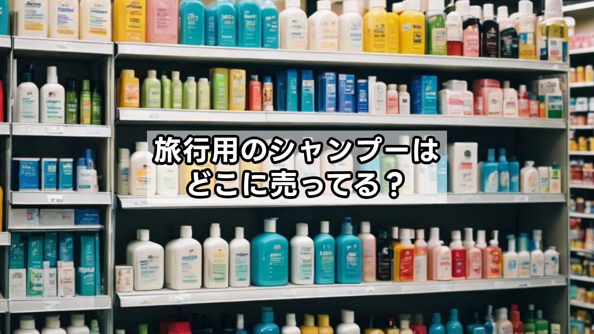 旅行用のシャンプーはどこに売ってる？