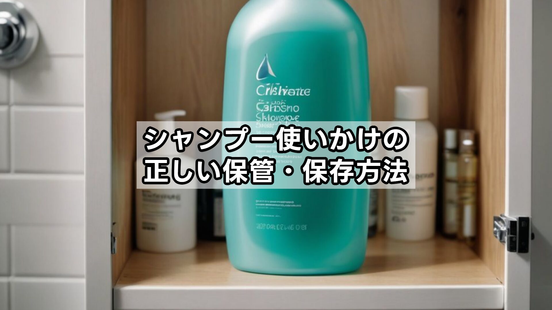 シャンプー使いかけの正しい保管・保存方法
