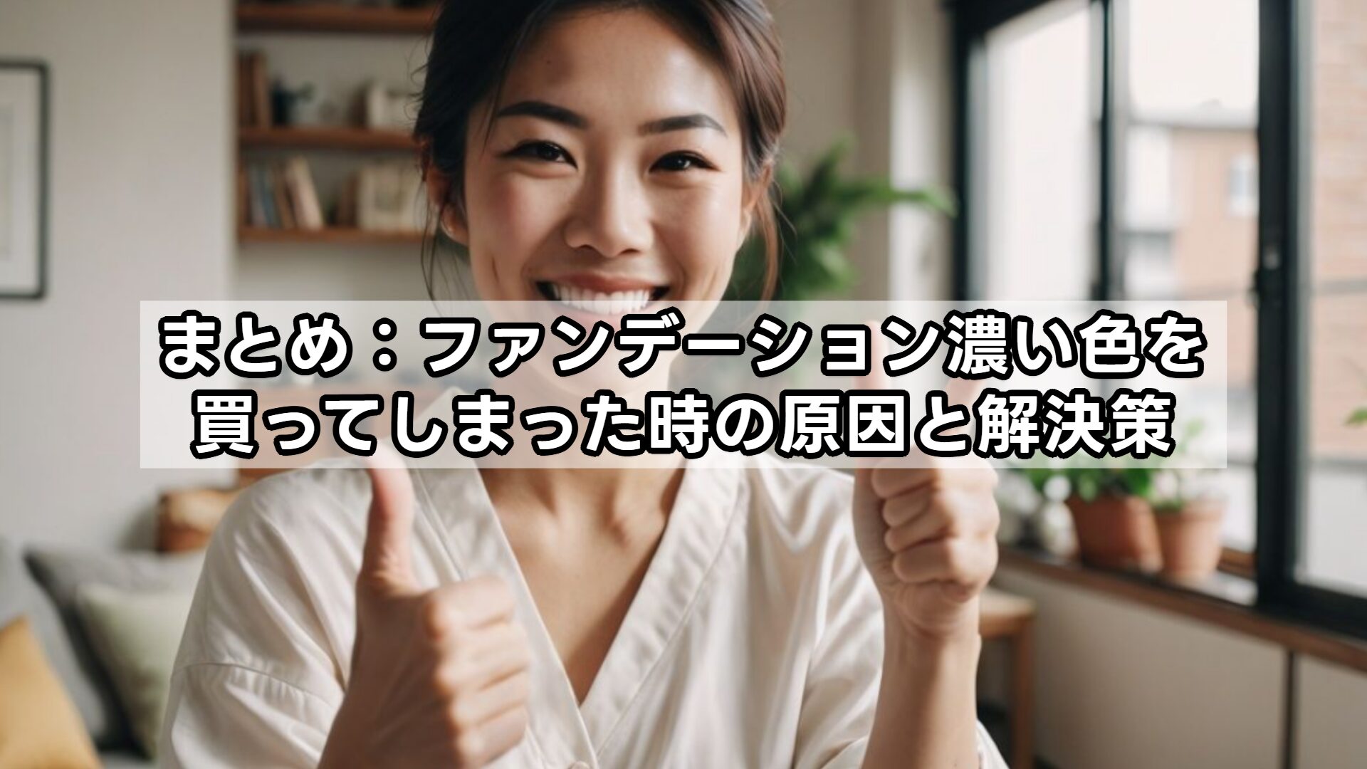 まとめ：ファンデーション濃い色を買ってしまった時の原因と解決策