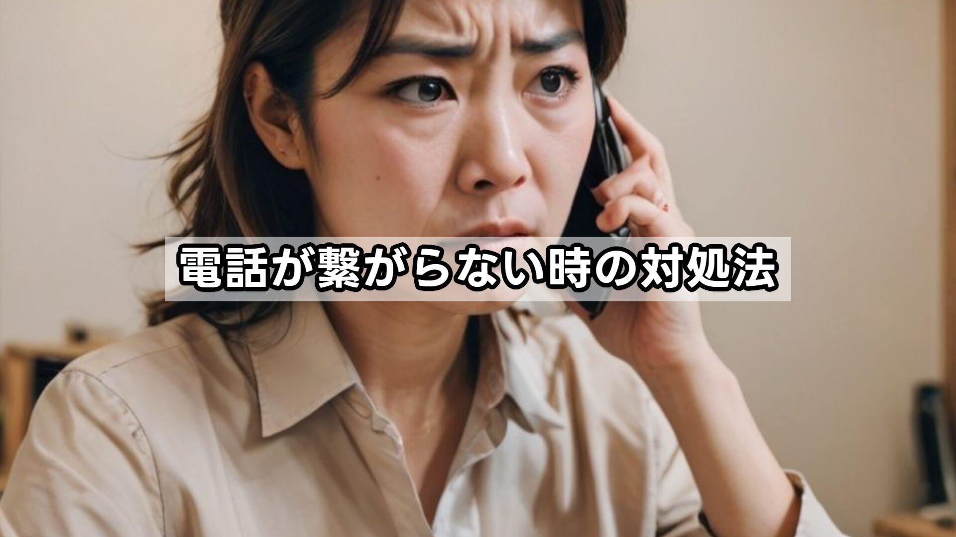 電話が繋がらない時の対処法