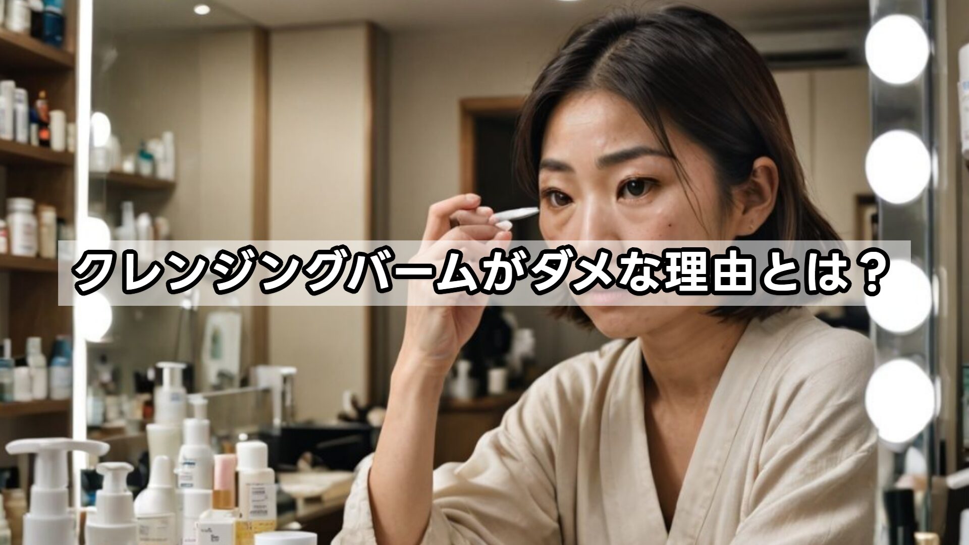 クレンジングバームがダメな理由とは？