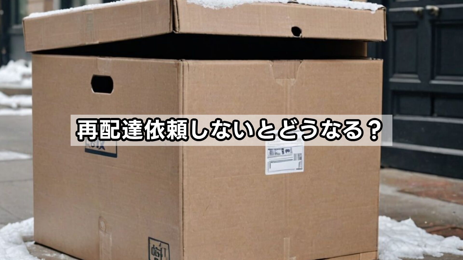 再配達依頼しないとどうなる？