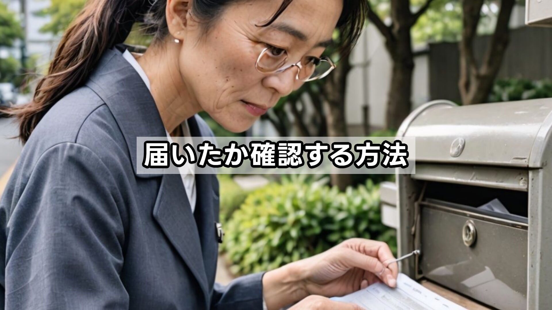 届いたか確認する方法