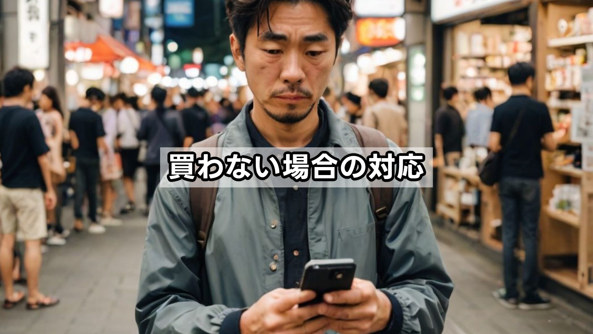 買わない場合の対応