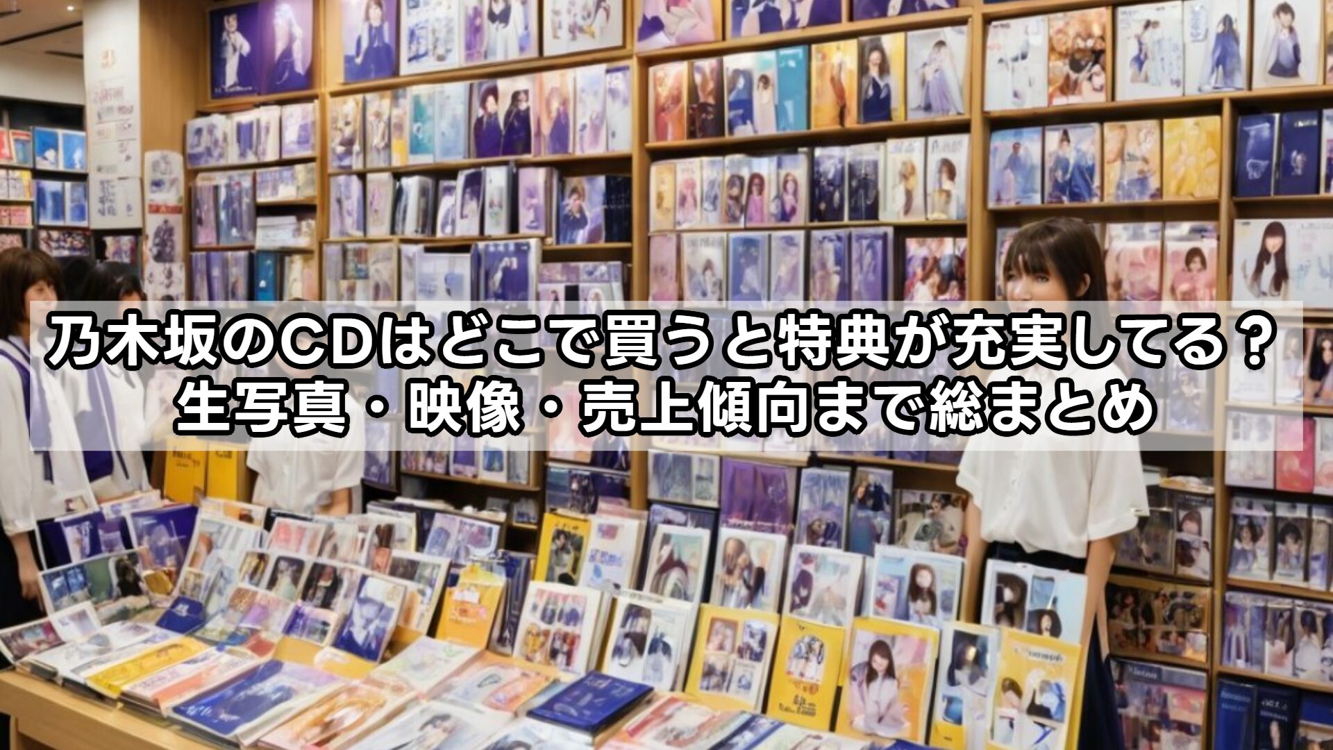 乃木坂のcdはどこで買うと特典が充実してる？生写真・映像・売上傾向まで総まとめ