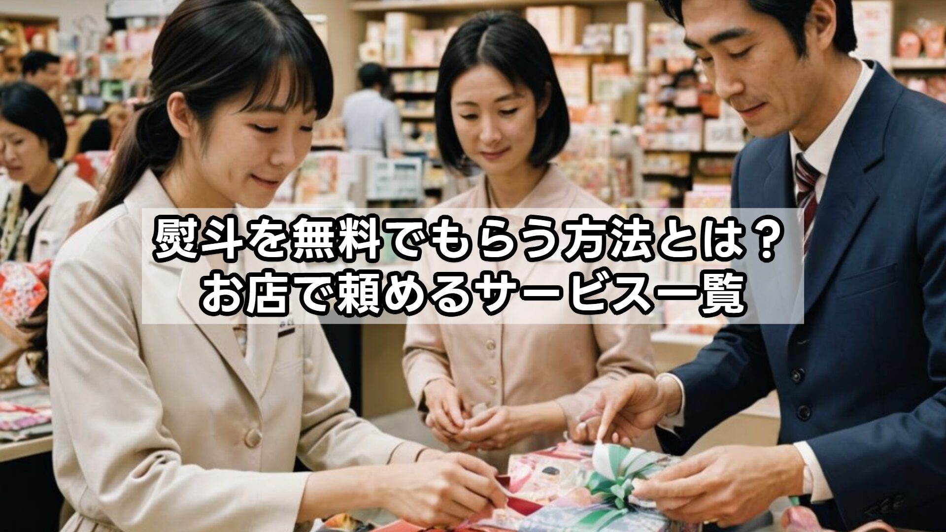 熨斗を無料でもらう方法とは？お店で頼めるサービス一覧