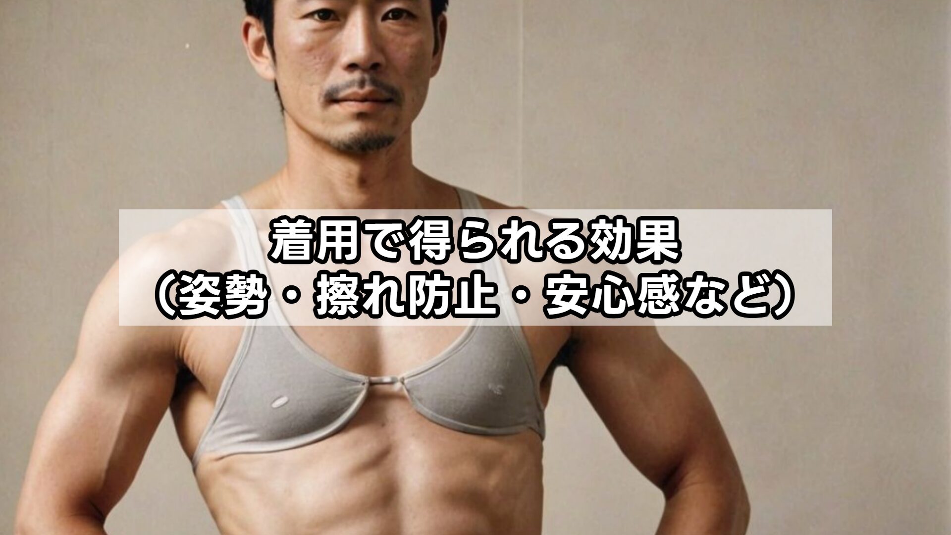着用で得られる効果（姿勢・擦れ防止・安心感など）