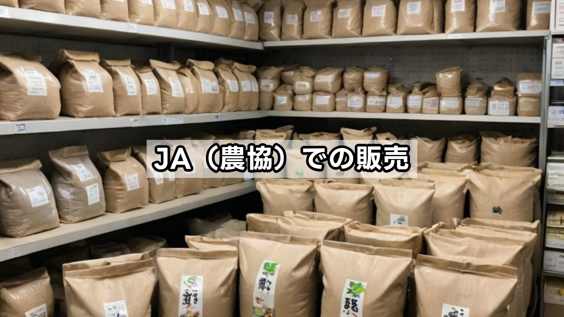 JA(農協)での販売