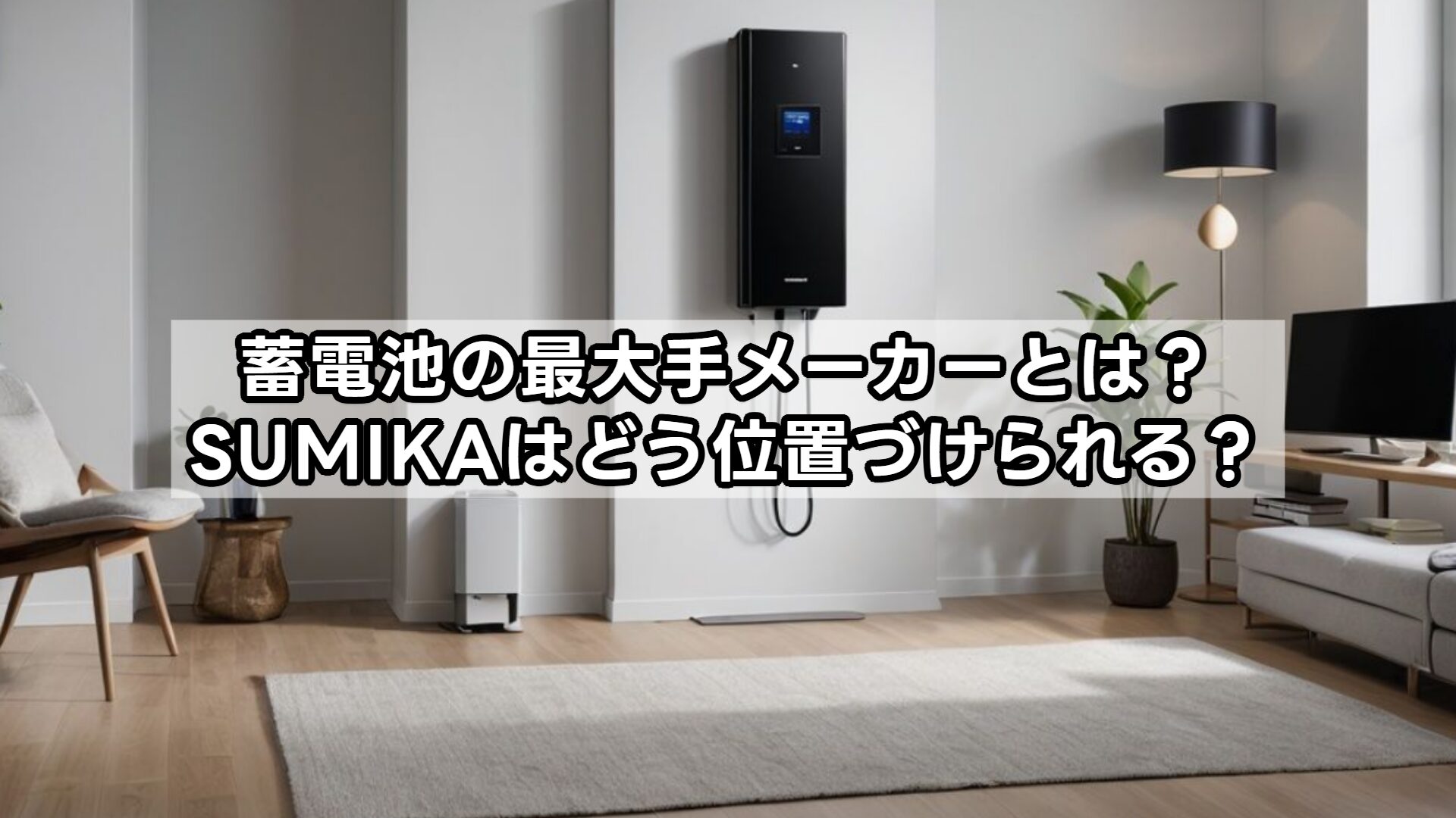 蓄電池の最大手メーカーとは？SUMIKAはどう位置づけられる？