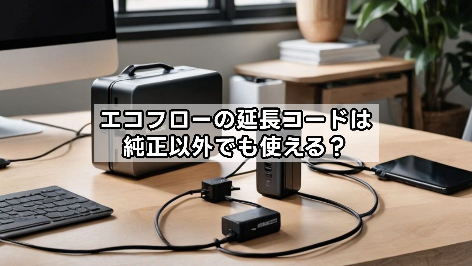 エコフローの延長コードは純正以外でも使える?