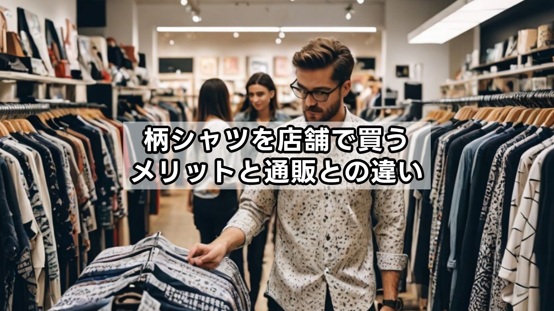 柄シャツを店舗で買うメリットと通販との違い