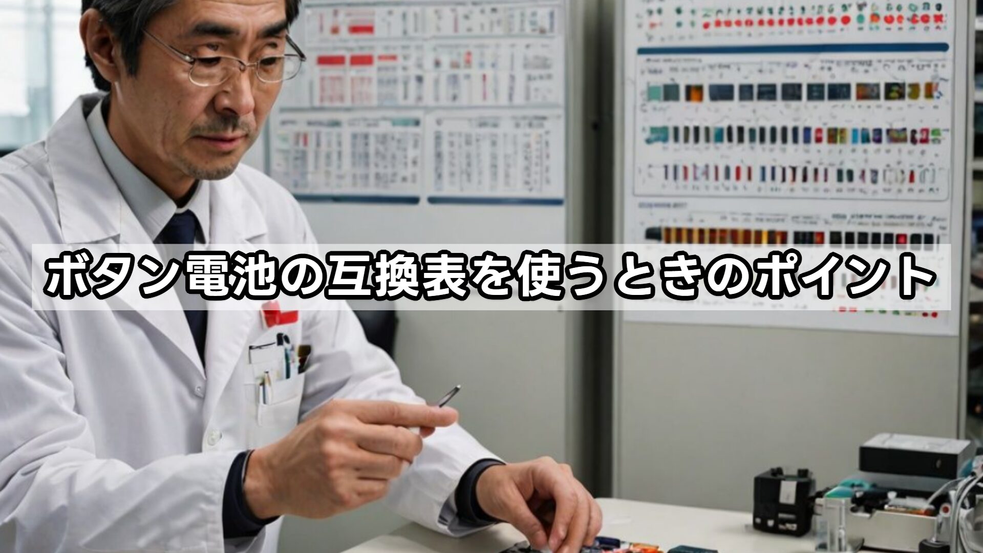 ボタン電池の互換表を使うときのポイント